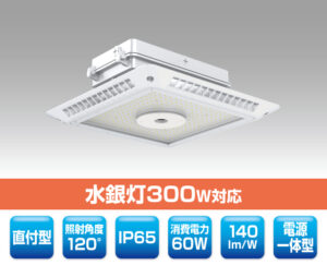 キャノピー灯型LED照明（直付型） 180101