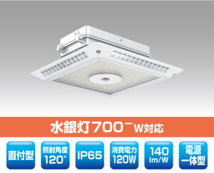 キャノピー灯型LED照明（直付型） 180104